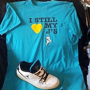 Blue Graphic T sz XL